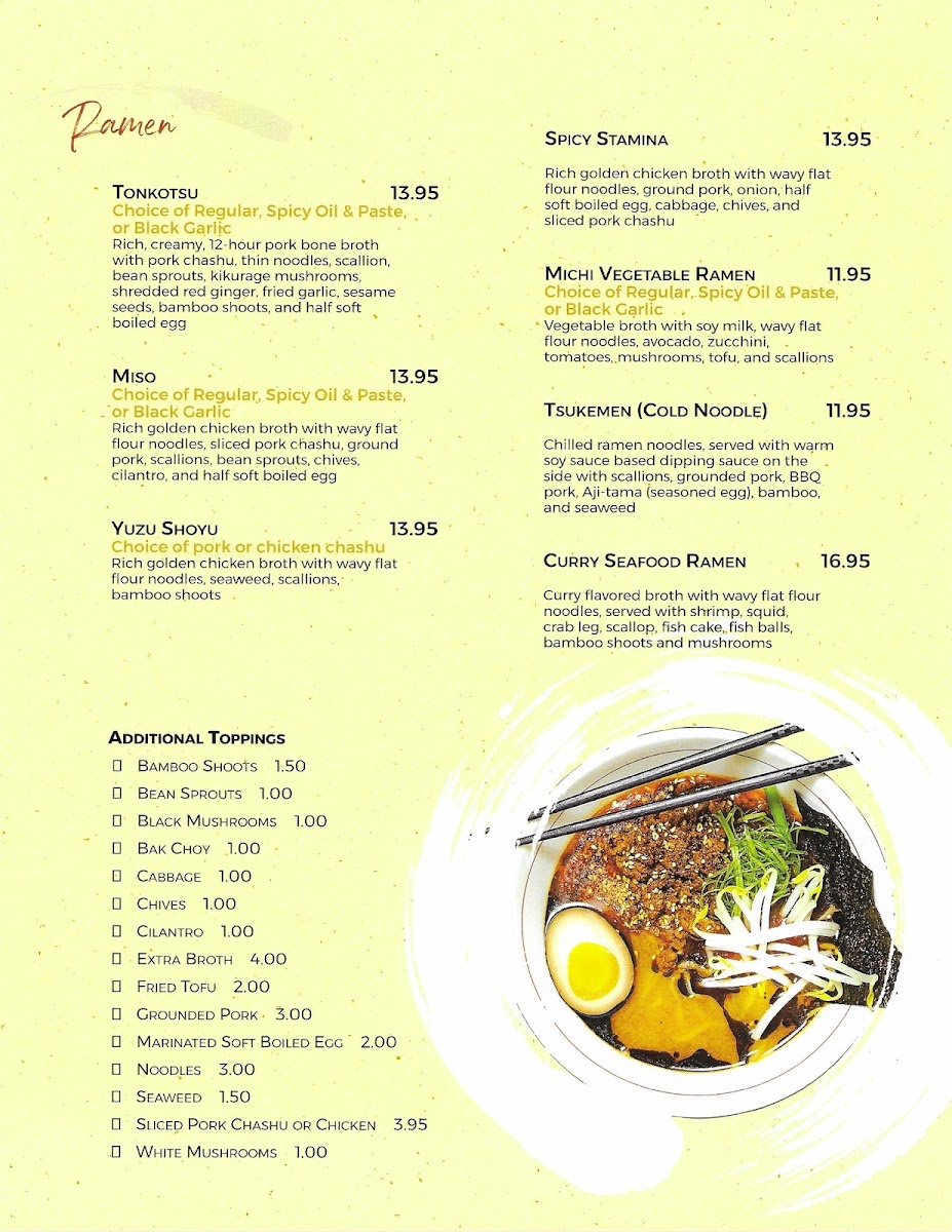 Menu Michi Ramen & Sushi-5